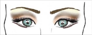 Image: Classic eye makeup pattern