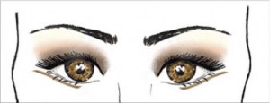 Image: Natural eye makeup pattern