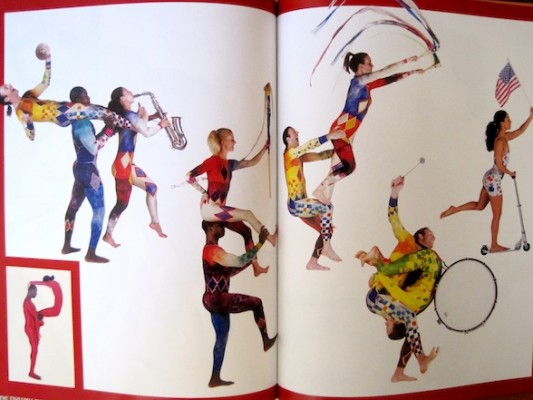 P is for Pilobolus IMAGE Pilobolus Dance in The Human Alphabet picture book (letter P - parade) IMAGE