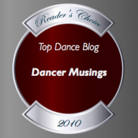 Top Dance Blog of 2010 Dancer Musings winner