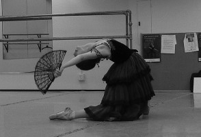 IMAGE A 2007 YAGP participant rehearses her Don Quixote variation. IMAGE
