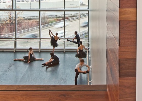 IMAGE Dancers warm up in a new studio at Houston Ballet IMAGE