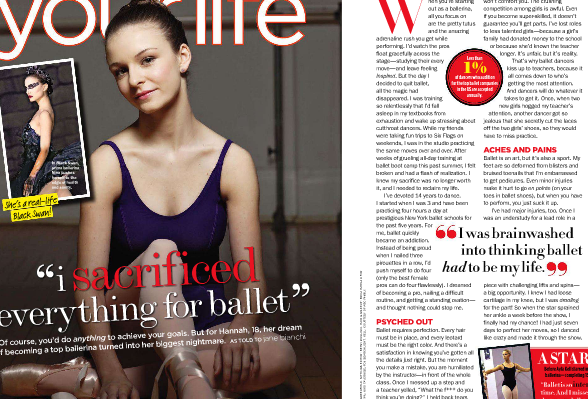 Seventeen-SacrificedForBallet IMAGE Seventeen Magazine: I Sacrificed Everything For Ballet IMAGE