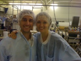 IMAGE Aaron and Julia at the factory, Belmont Confections IMAGE