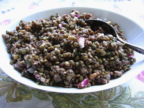 lentil salad Long days call for long, lasting energy. Lentils will give you a nutritional boost.