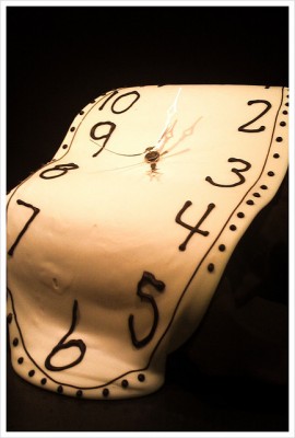 Photo of a melting clock