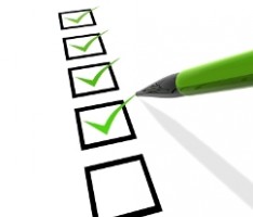 IMAGE A green pencil completes a list of checkboxes. IMAGE