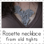 IMAGE Rosette Necklace from old tights IMAGE
