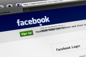 IMAGE The Facebook login and sign up page. IMAGE