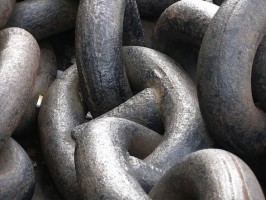 IMAGE Macro image of a chain link. IMAGE