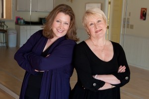 IMAGE Kathy Blake and Suzanne Blake Gerety in the studio IMAGE