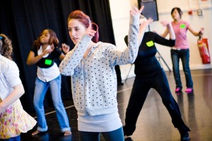 IMAGE A group of youth rehearse for a dance performance IMAGE