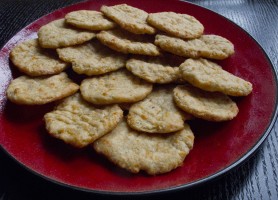 Photo of homemade cheese crackers